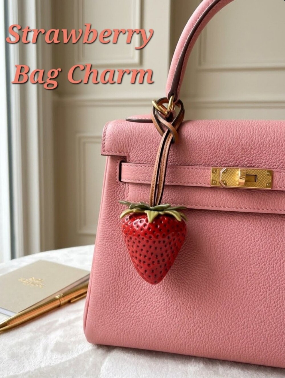 Strawberry Bag Charm